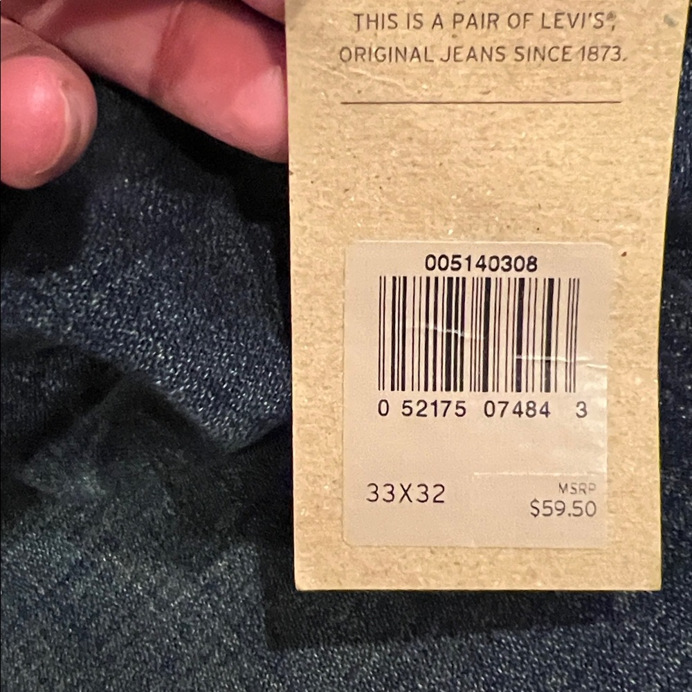 Levi's 514 straight leg jeans- W33 L32 - Picture 9 of 9